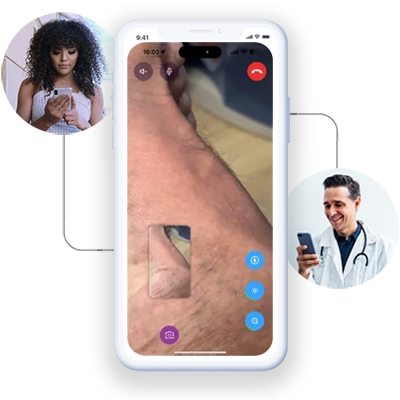 doctor on the phone with patient